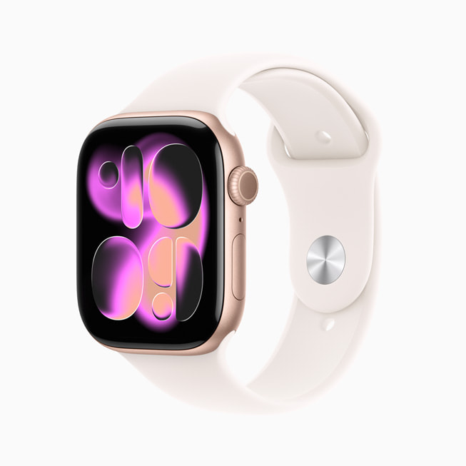 ローズゴールドのApple Watch Series 11